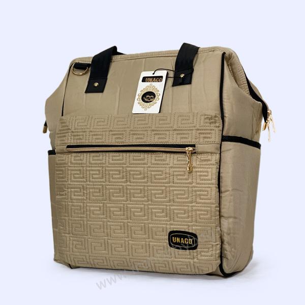 ساک لوازم نوزاد مدل روناک کرم کوله پشتی وسایل کودک مدل روناک کرم