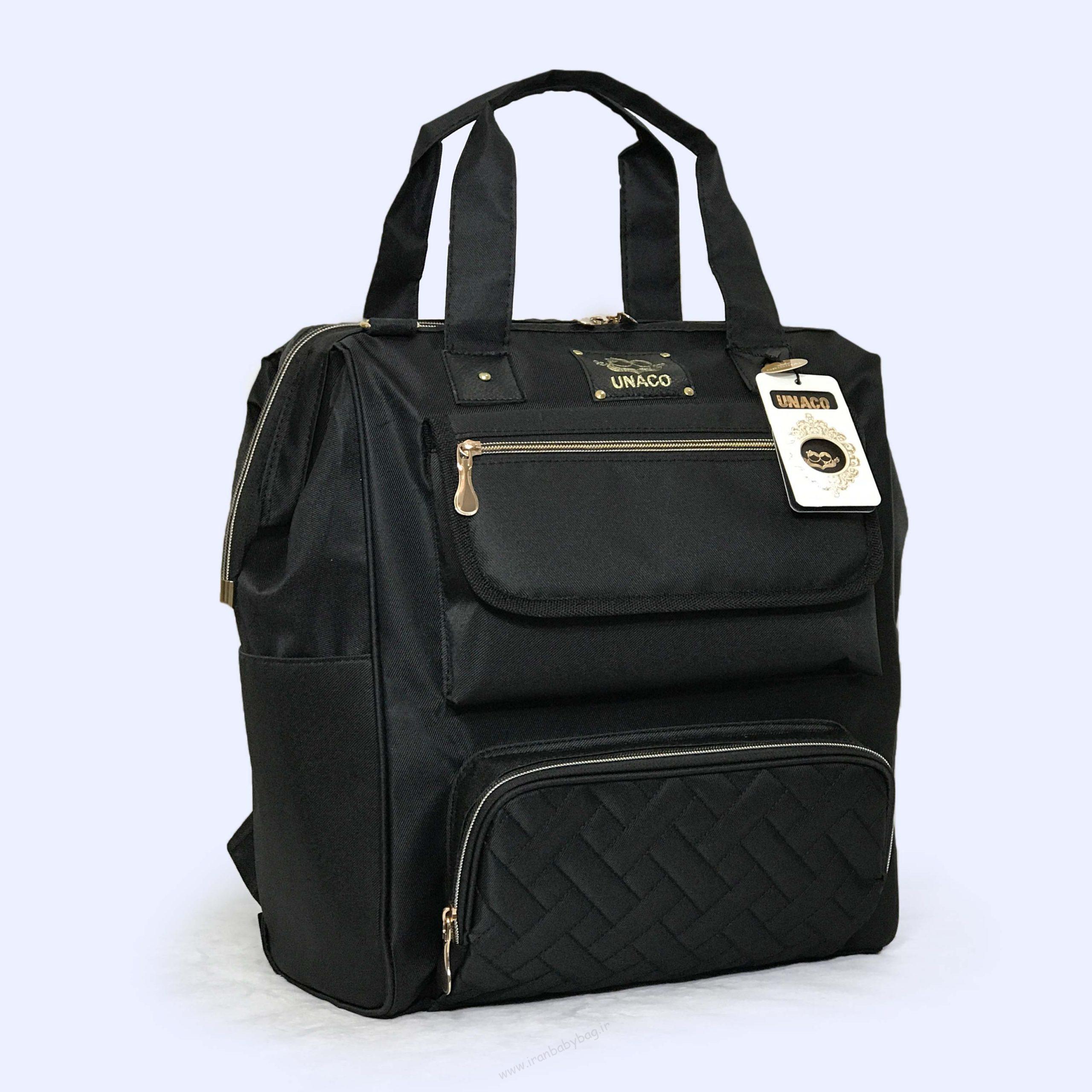 تصویر کوله پشتی لوازم نوزاد مدل مرسدس مشکی تصویر کوله پشتی لوازم نوزاد مدل مرسدس