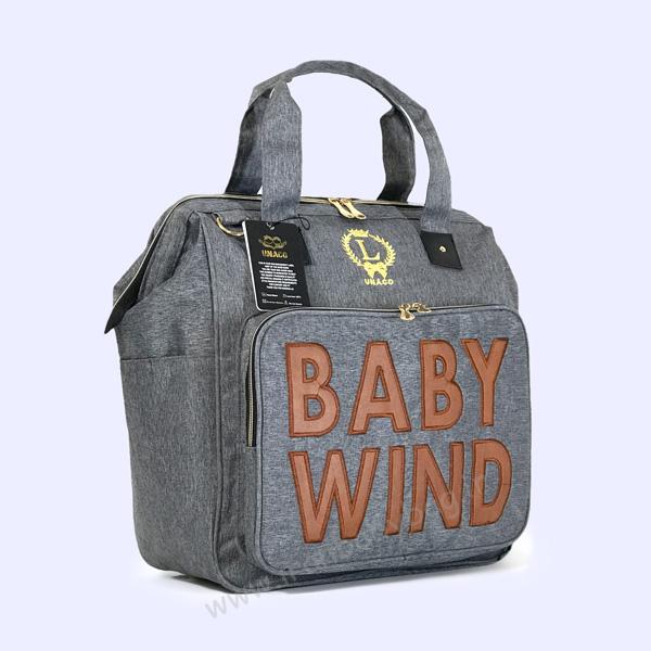 کیف لوازم مادر و نوزاد مدل لوتوس طوسی کیف لوازم مادر و نوزاد مدل لوتوس طوسی