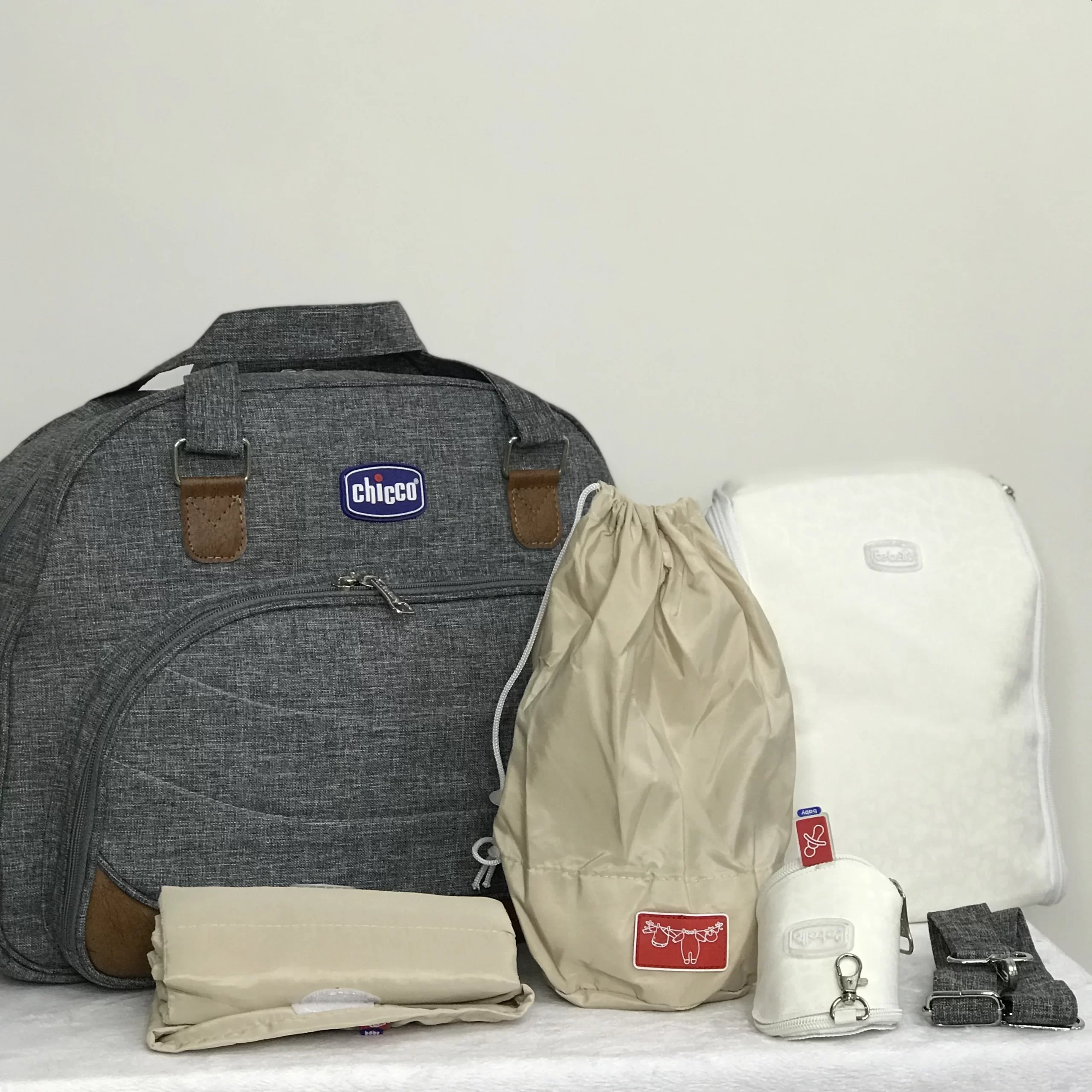 ساک لوازم نوزاد چیکو نما چرم ساک رودوشی لوازم کودک