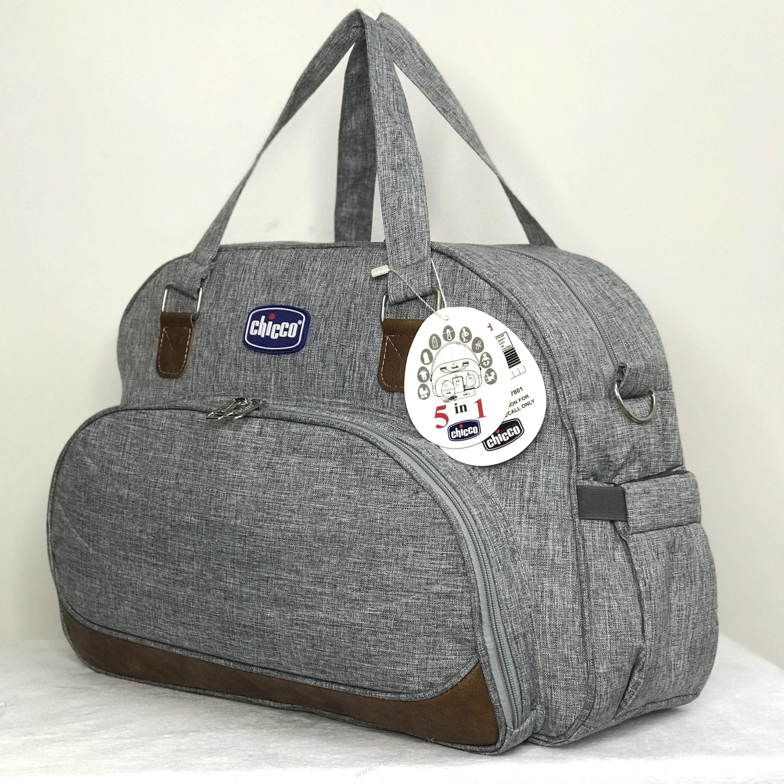 ساک رودوشی چیکو نما چرم ساک بیمارستانی لوازم نوزاد