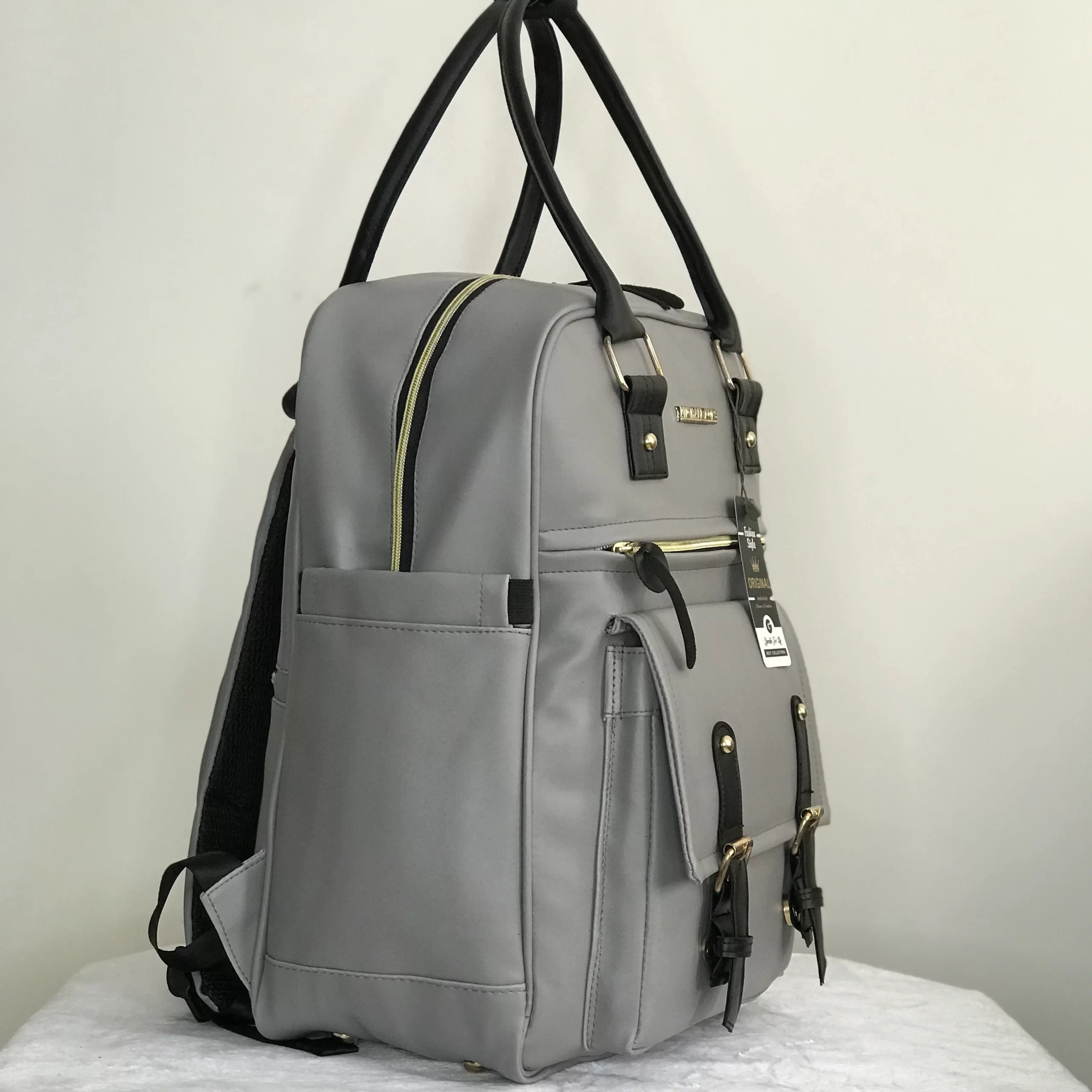 کوله پشتی لوازم نوزاد چرم کاسپین کیف کوله پشتی لوازم نوزاد چرم