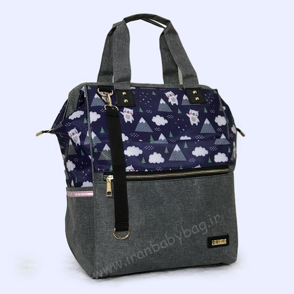 کوله پشتی لوازم نوزاد فندی کوله پشتی لوازم نوزاد فندی طرحدار، کیف وسایل نوزاد فندی