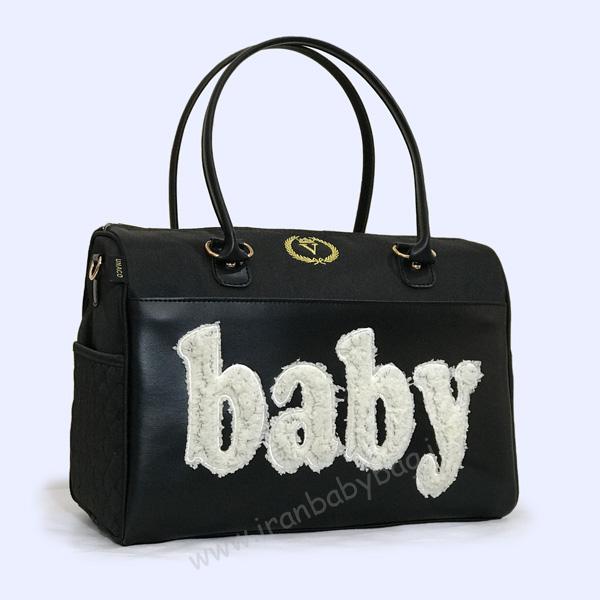 ساک وسایل نوزاد مدل ونوس مشکی ساک وسایل نوزاد مدل ونوس مشکی