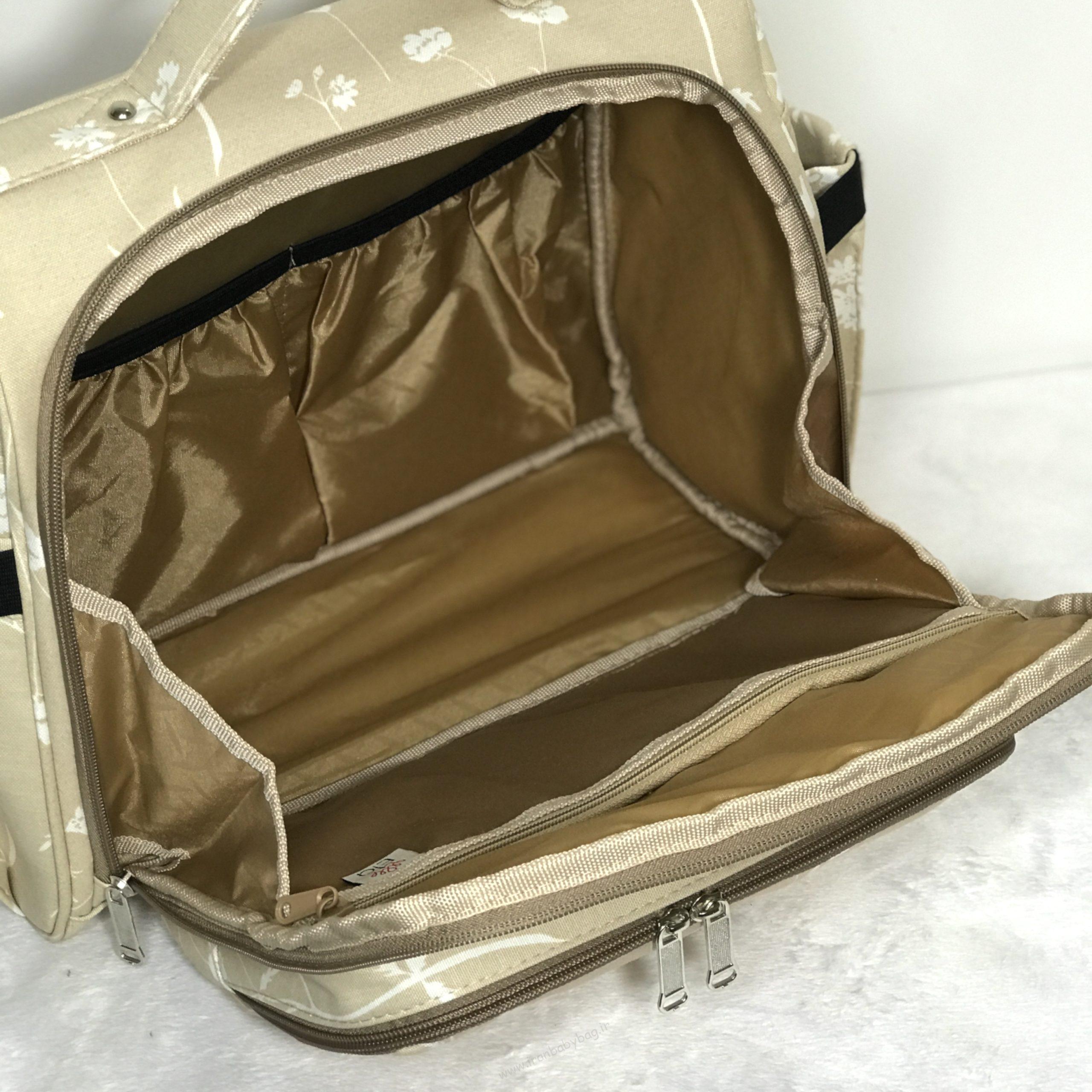 عکس اطراف کیف لوازم نوزاد کوله پشتی لوازم نوزاد یونا، ساک لوازم مادر و نوزاد طرحدار با کیفیت