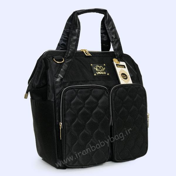 کوله پشتی لوازم نوزاد آوینا مشکی ساک لوازم مادر و نوزاد-کیف لوازم نوزاد-کوله پشتی لوازم نوزاد