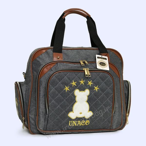 کوله پشتی لوازم نوزاد تدی طوسی کوله پشتی لوازم نوزاد تدی