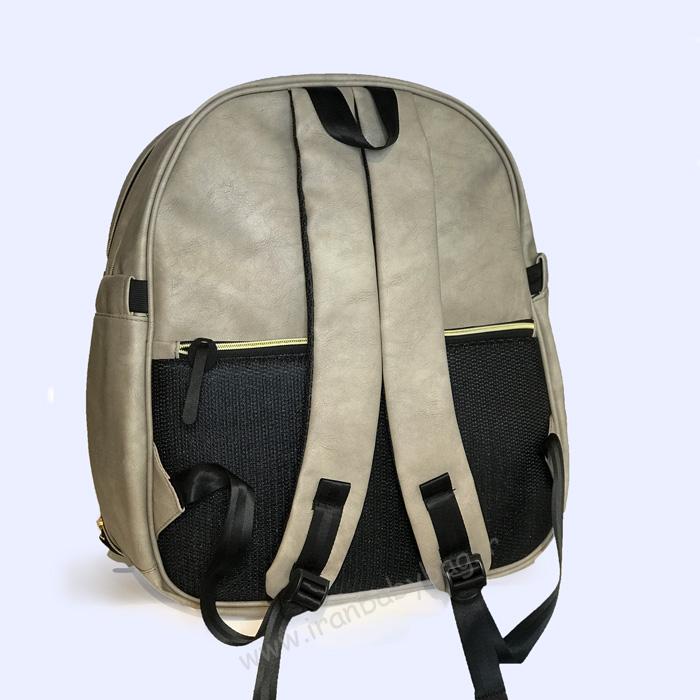 کوله پشتی لوازم نوزاد چرم مدل کاترین کوله پشتی لوازم نوزاد چرم-کیف لوازم نوزاد چرم-کیف لوازم نوزاد جدید-کوله پشتی وسایل نوزاد چرم