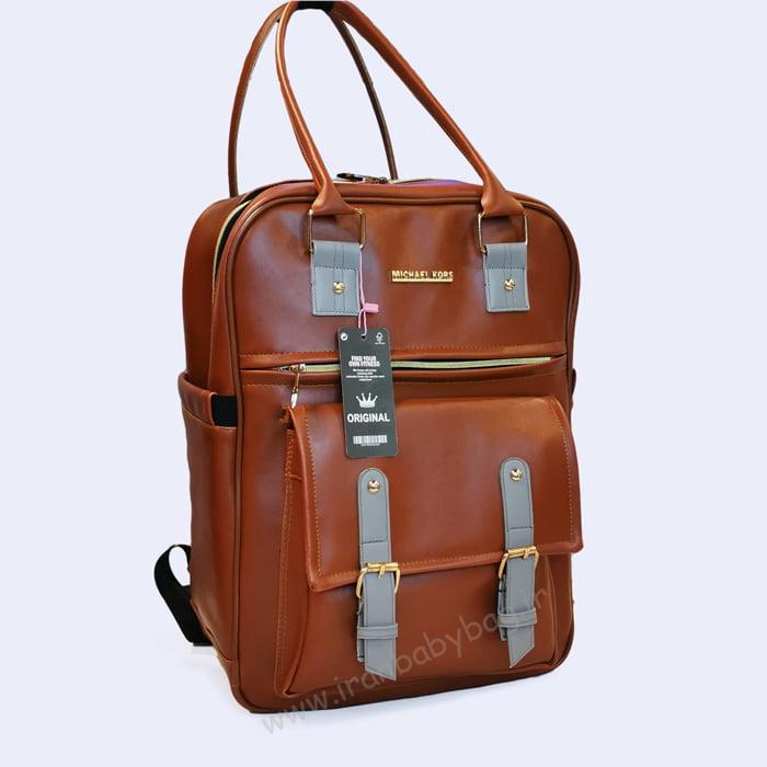 کوله پشتی لوازم نوزاد چرم کاسپین جدیدترین مدل کوله پشتی لوازم نوزاد بیمارستانی چرم