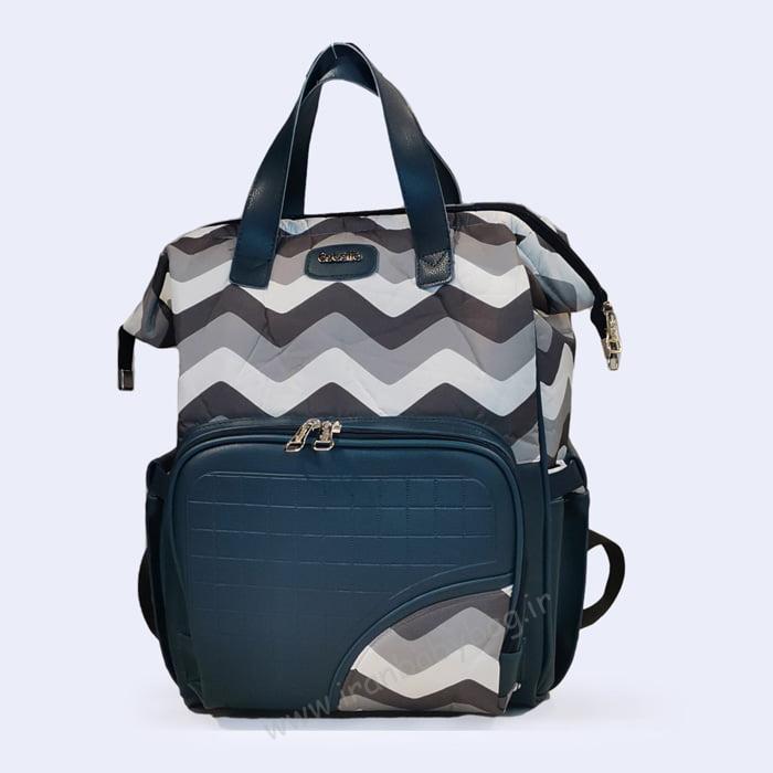 کوله طرحدار لوازم نوزاد مدل موجی-چرمی کوله طرحدار لوازم نوزاد مدل موجی-چرمی برند ببتو