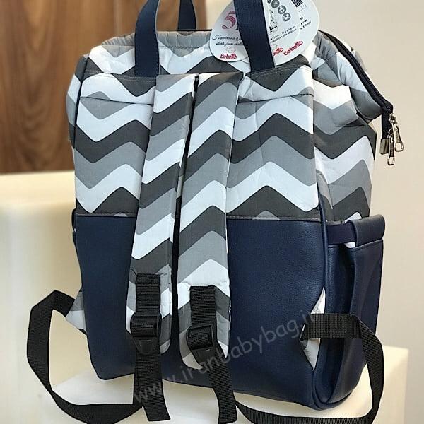 کوله طرحدار لوازم نوزاد مدل موجی-چرمی کوله طرحدار لوازم نوزاد مدل موجی-چرمی برند ببتو