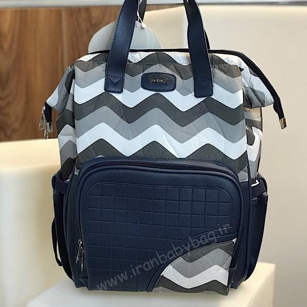 کوله طرحدار لوازم نوزاد مدل موجی-چرمی کوله طرحدار لوازم نوزاد مدل موجی-چرمی برند ببتو