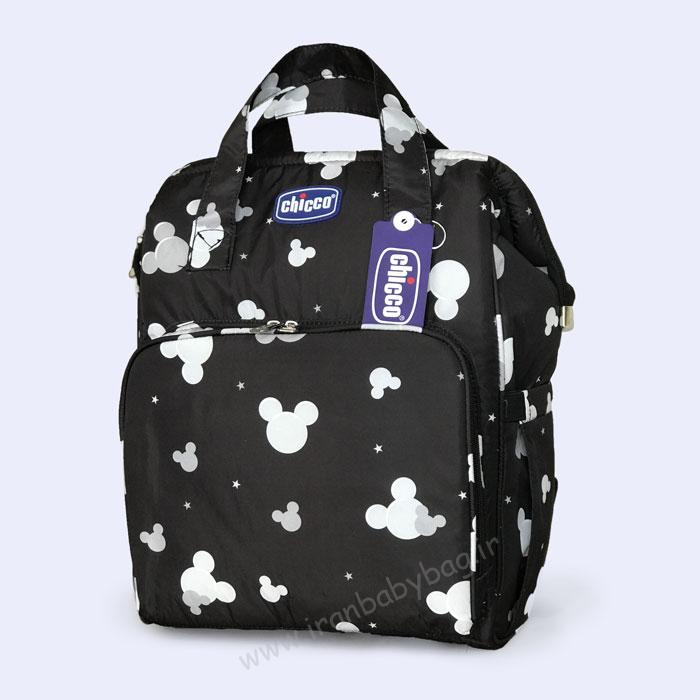 کوله پشتی لوازم نوزاد چیکو میکی کوله پشتی لوازم نوزاد چیکو- کوله پشتی وسایل کودک چیکو-کیف وسایل مادر و نوزاد چیکو