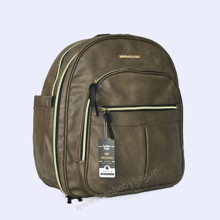 کوله پشتی لوازم نوزاد چرم کوله پشتی لوازم نوزاد چرم-کیف لوازم نوزاد چرم-کیف لوازم نوزاد جدید-کوله پشتی وسایل نوزاد چرم