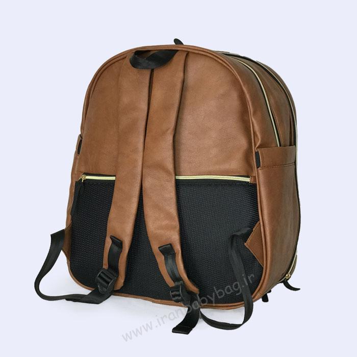 کوله پشتی لوازم نوزاد چرم کوله پشتی لوازم نوزاد چرم-کیف لوازم نوزاد چرم-کیف لوازم نوزاد جدید-کوله پشتی وسایل نوزاد چرم