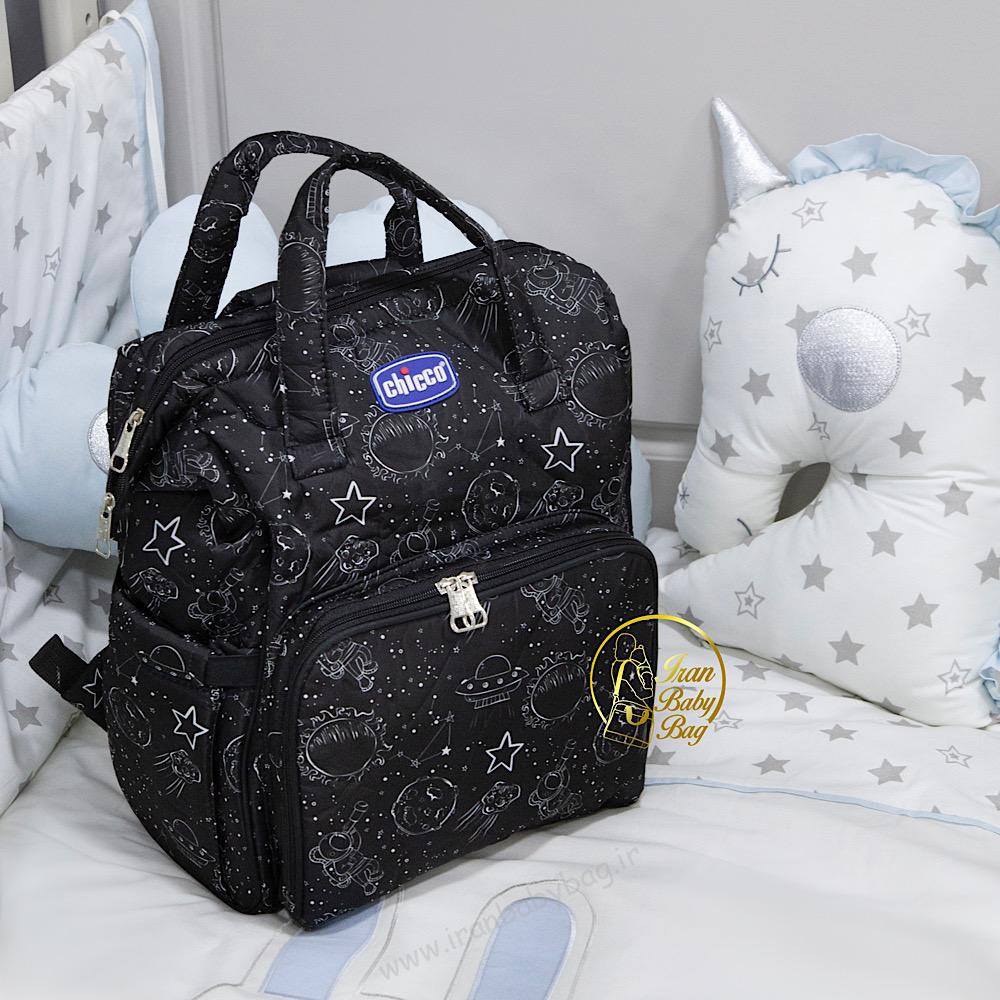 کوله پشتی چیکو فضایی کوله پشتی لوازم نوزاد طرحدار چیکو