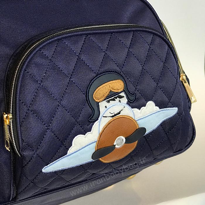 کوله پشتی لوازم نوزاد کراس هواپیما کیف لوازم نوزاد-ساک لوازم مادر و کودک- کوله پشتی لوازم نوزاد