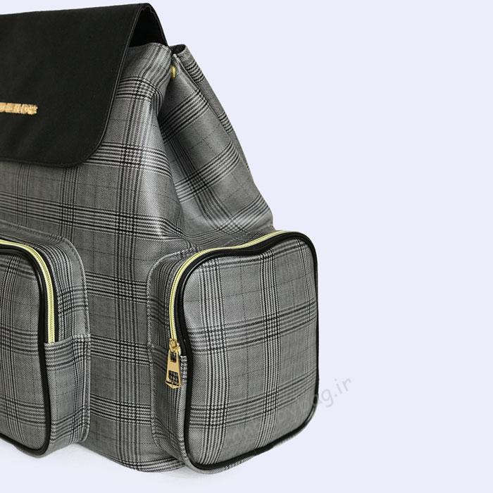 کوله پشتی لوازم نوزاد چرم مدل اورانوس کوله پشتی لوازم نوزاد چرم، کیف وسایل کودک چرم، ساک لوازم نوزاد طرحدار جدید چرم