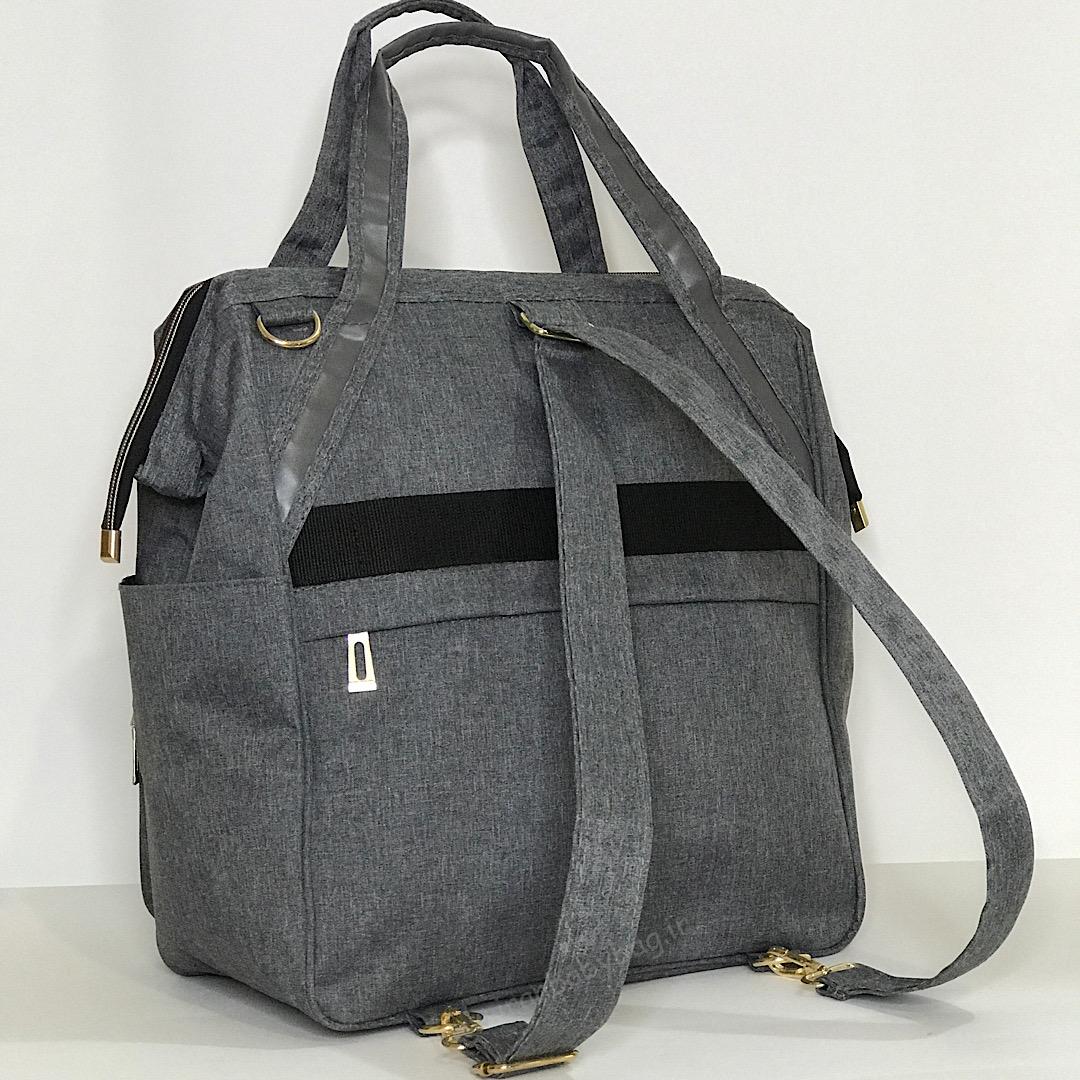 عکس اطراف کیف لوازم نوزاد مدل آوینا کیف لوازم مادر و نوزاد، ساک لوازم نوزاد، کیف کوله شو وسایل مادر و کودک