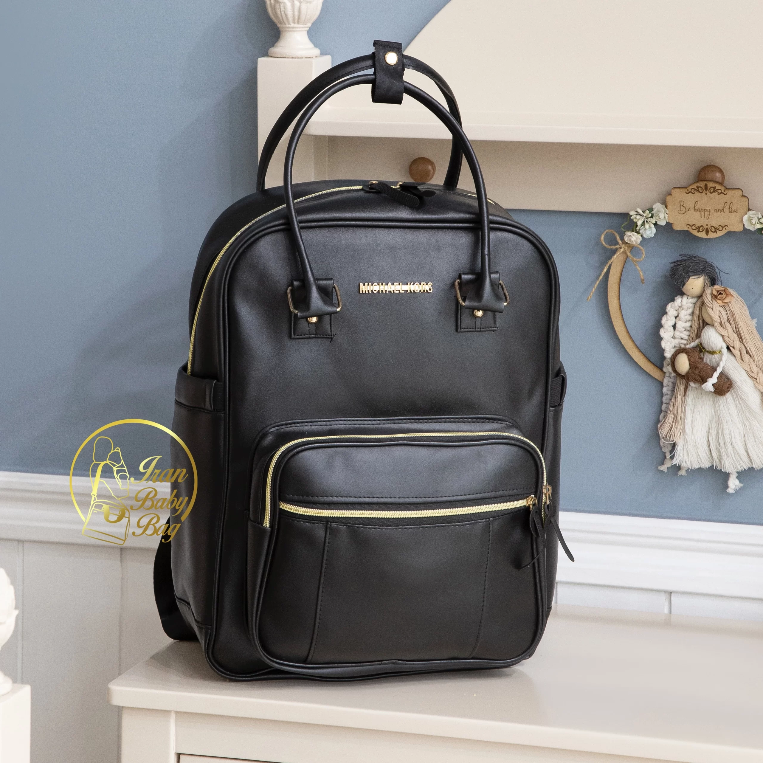 کوله پشتی لوازم نوزاد چرم لوکاس کوله پشتی لوازم نوزاد چرم با کیفیت، کوله پشتی لوازم مادر و نوزاد چرم لوکاس