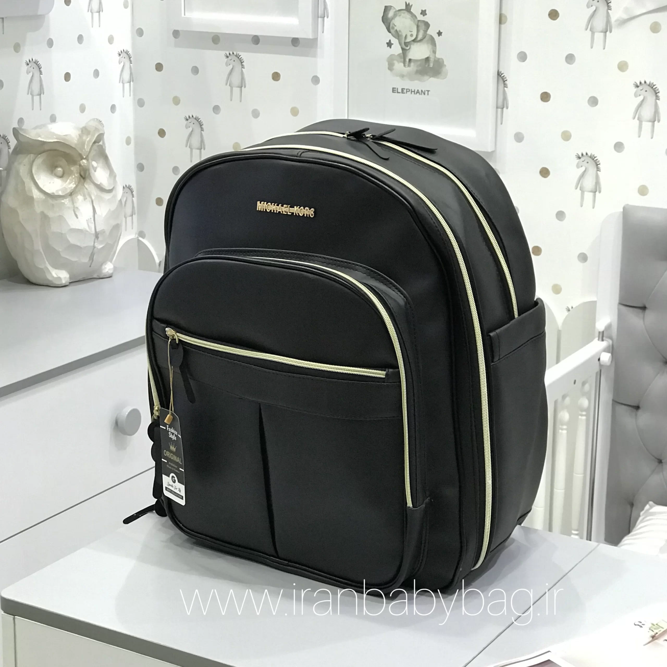 ساک نوزادی مدل کاترین کوله پشتی لوازم نوزاد چرم