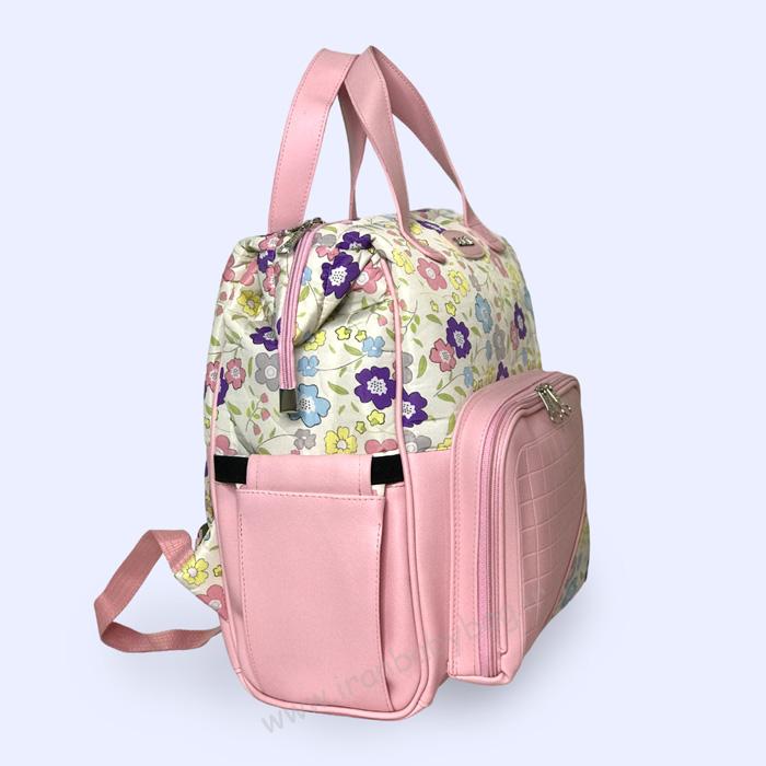 کوله پشتی لوازم نوزاد ببتو - پهلو کوله پشتی برای نوزاد دختر