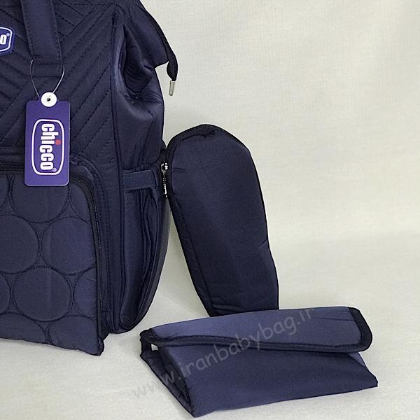 کوله پشتی لوازم نوزاد چیکو دایره لوازم جانبی، اقلام همراه کوله پشتی لوازم نوزاد چیکو