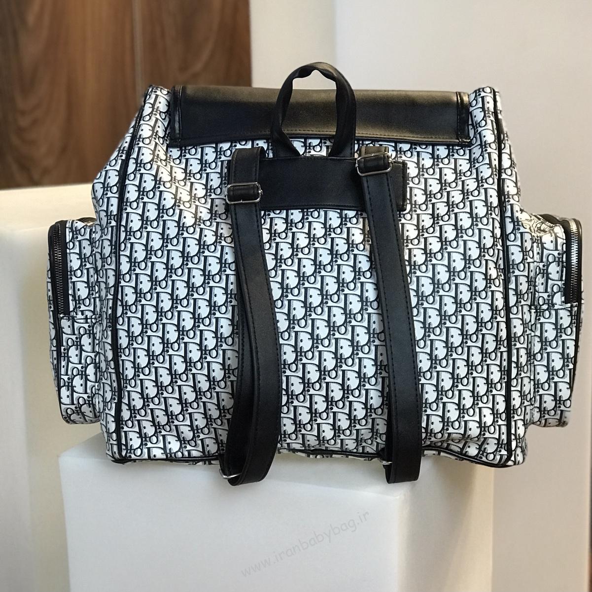 پشت کیف لوازم نوزاد چرم کیف لوازم مادر و کودک چرم ، ساک بیمارستانی