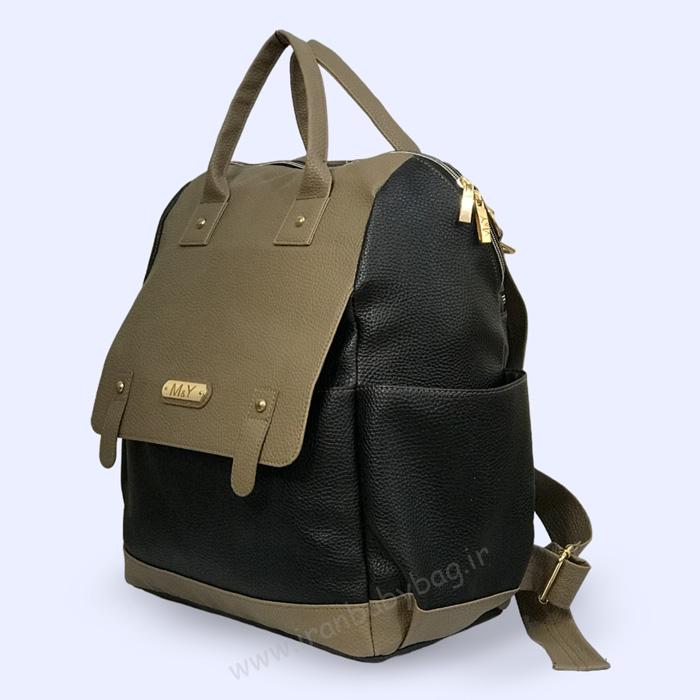 اطراف کوله پشتی لوازم نوزاد چرم M&Y کوله سیسمونی چرم مادر و نوزاد