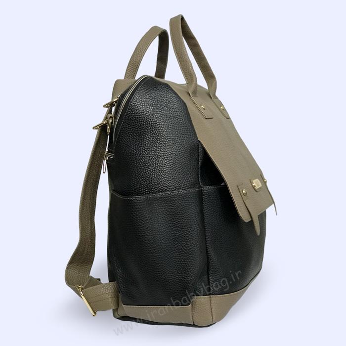 اطراف کوله پشتی لوازم نوزاد چرم M&Y کوله سیسمونی چرم بیمارستانی