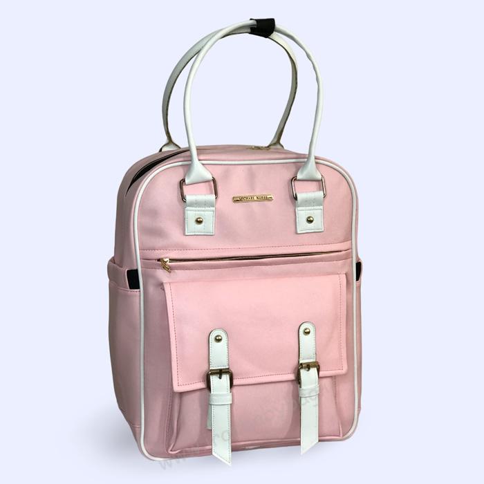 کوله پشتی لوازم نوزاد چرم کاسپین Pink Caspian leather baby backpack کوله پشتی لوازم نوزاد چرم