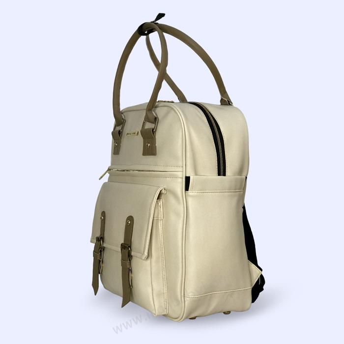 اطراف کوله پشتی لوازم نوزاد چرم کاسپین کوله پشتی وسایل مادر و نوزاد چرم با کیفیت