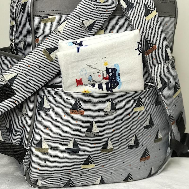 کوله پشتی لوازم نوزاد مدل روشا جیبهای کوله پشتی لوازم نوزاد مدل روشا