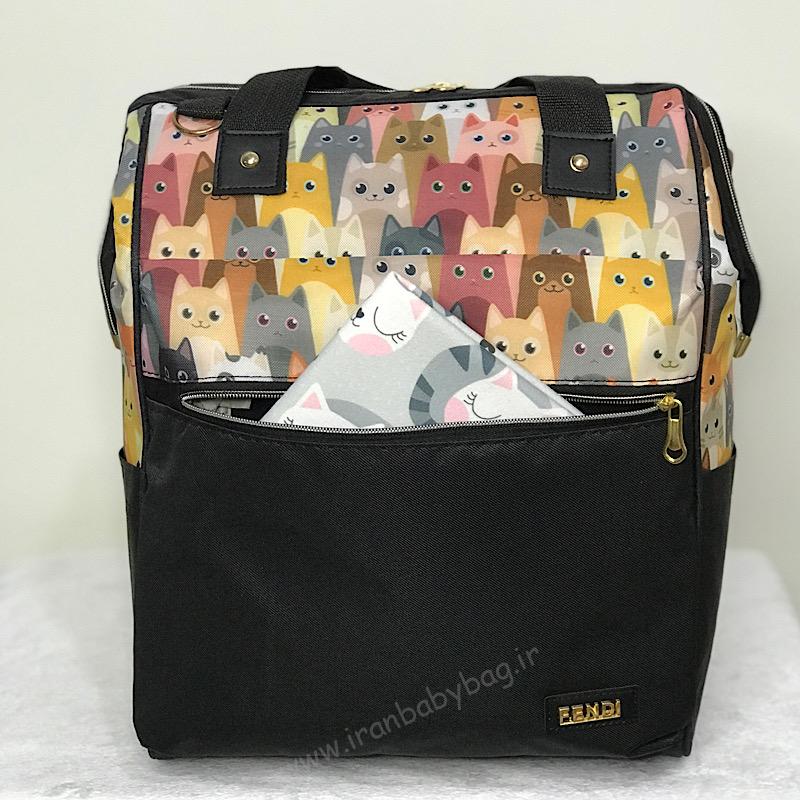 کوله پشتی لوازم نوزاد فندی کوله پشتی لوازم نوزاد فندی طرحدار