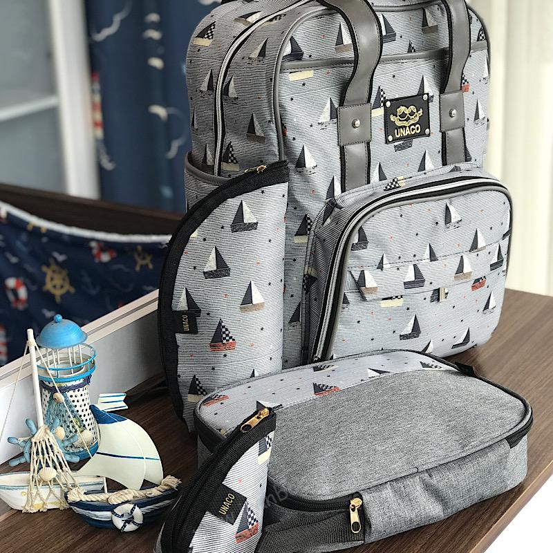 لوازم جانبی هم طرح کوله پشتی لوازم نوزاد مدل روشا با لوازم جانبی هم طرح