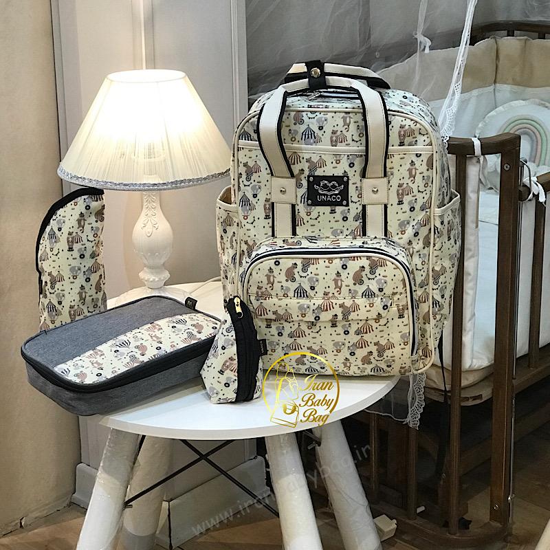 کوله پشتی لوازم نوزاد مدل روشا کوله پشتی وسایل مادر و کودک نوزاد مدل روشا