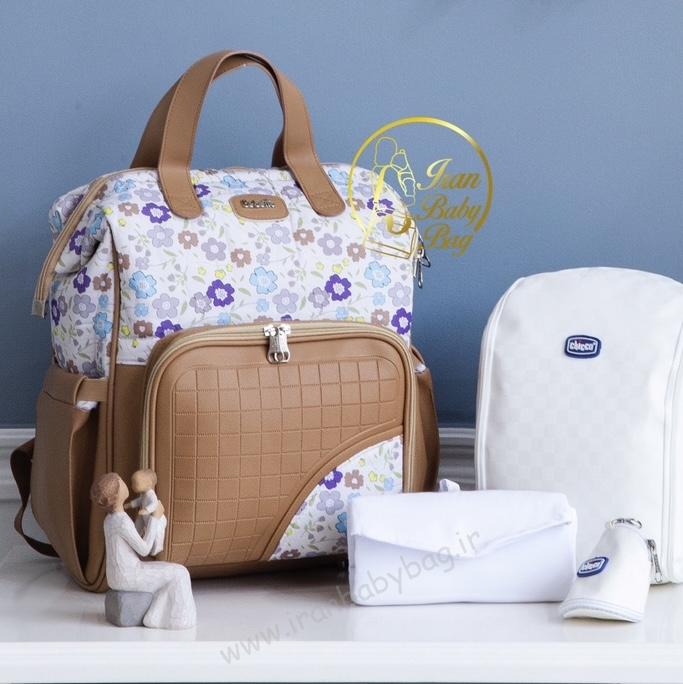 کوله وسایل مادر و نوزاد ببتو گلدار کوله وسایل مادر و نوزاد برند ببتو