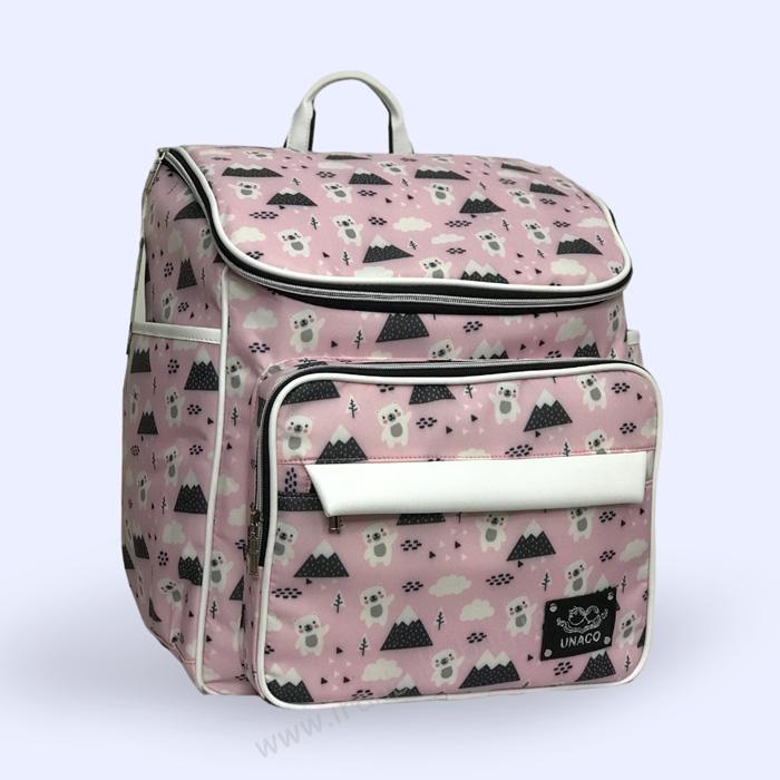 کوله پشتی لوازم نوزاد مدل آیسان بزرگترین کوله پشتی لوازم نوزاد دخترانه