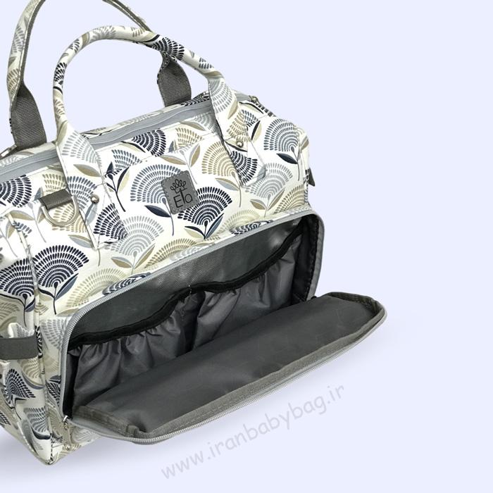 مدل هیوا طرح قاصدک ساک لوازم نوزاد با محفظه عایق