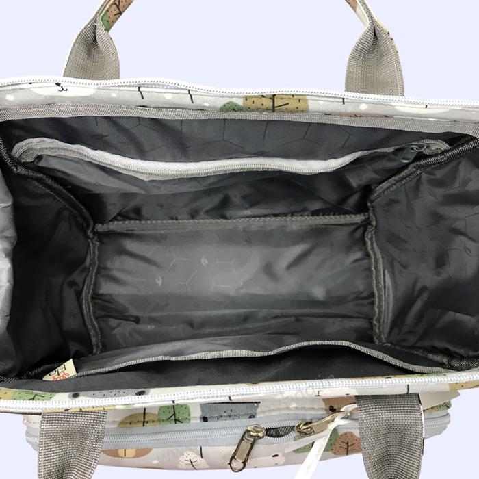 فضای داخلی فضای داخلی ساک لوازم نوزاد دوتایی برند الا مدل هیوا طرح خرسک