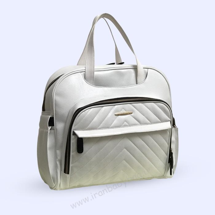 ساک لوازم نوزاد تمام چرم ویانا سفید ساک لوازم نوزاد تمام چرم ویانا سفید