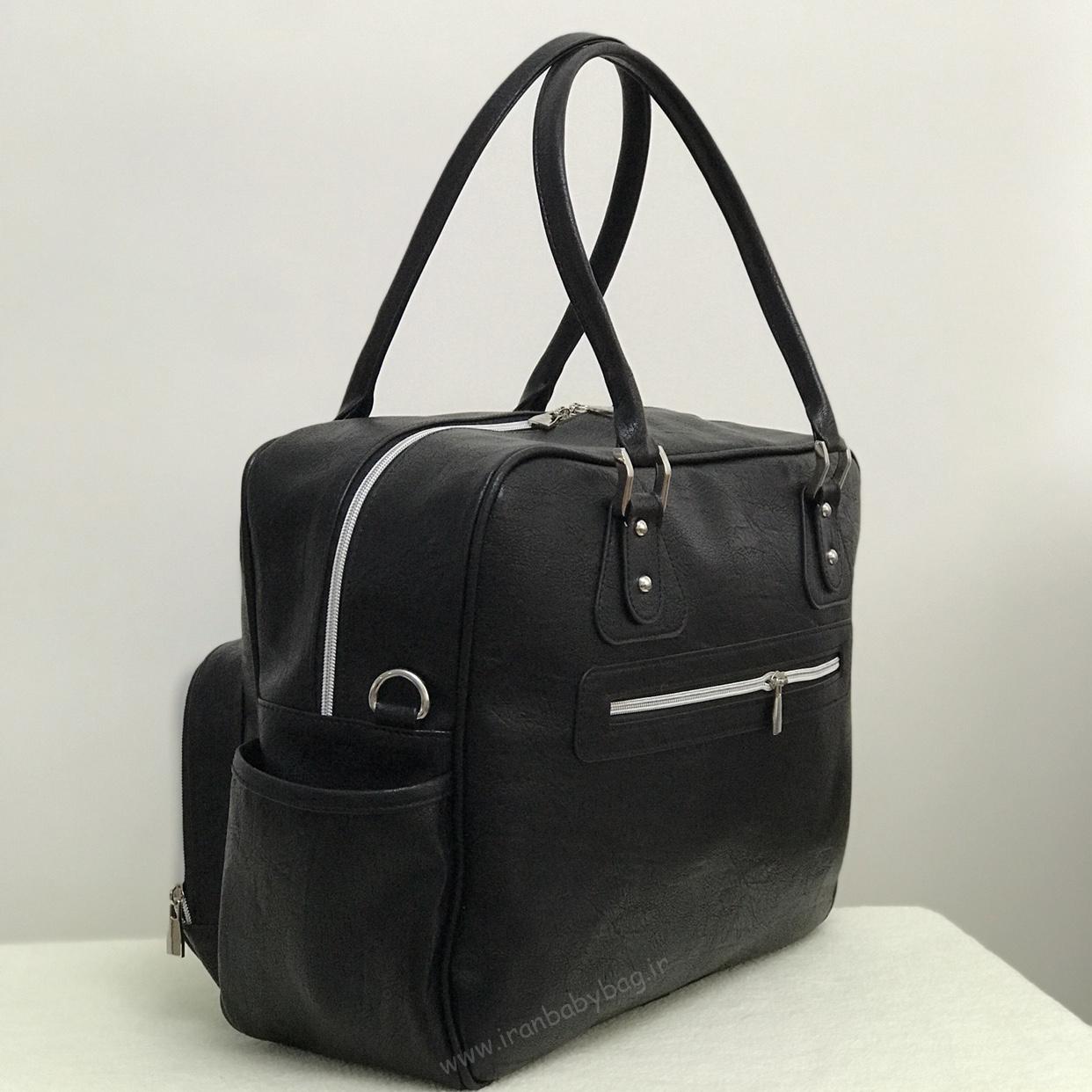 ساک لوازم نوزاد ام اند وای دو جیب کیف رودوشی لوازم نوزاد
