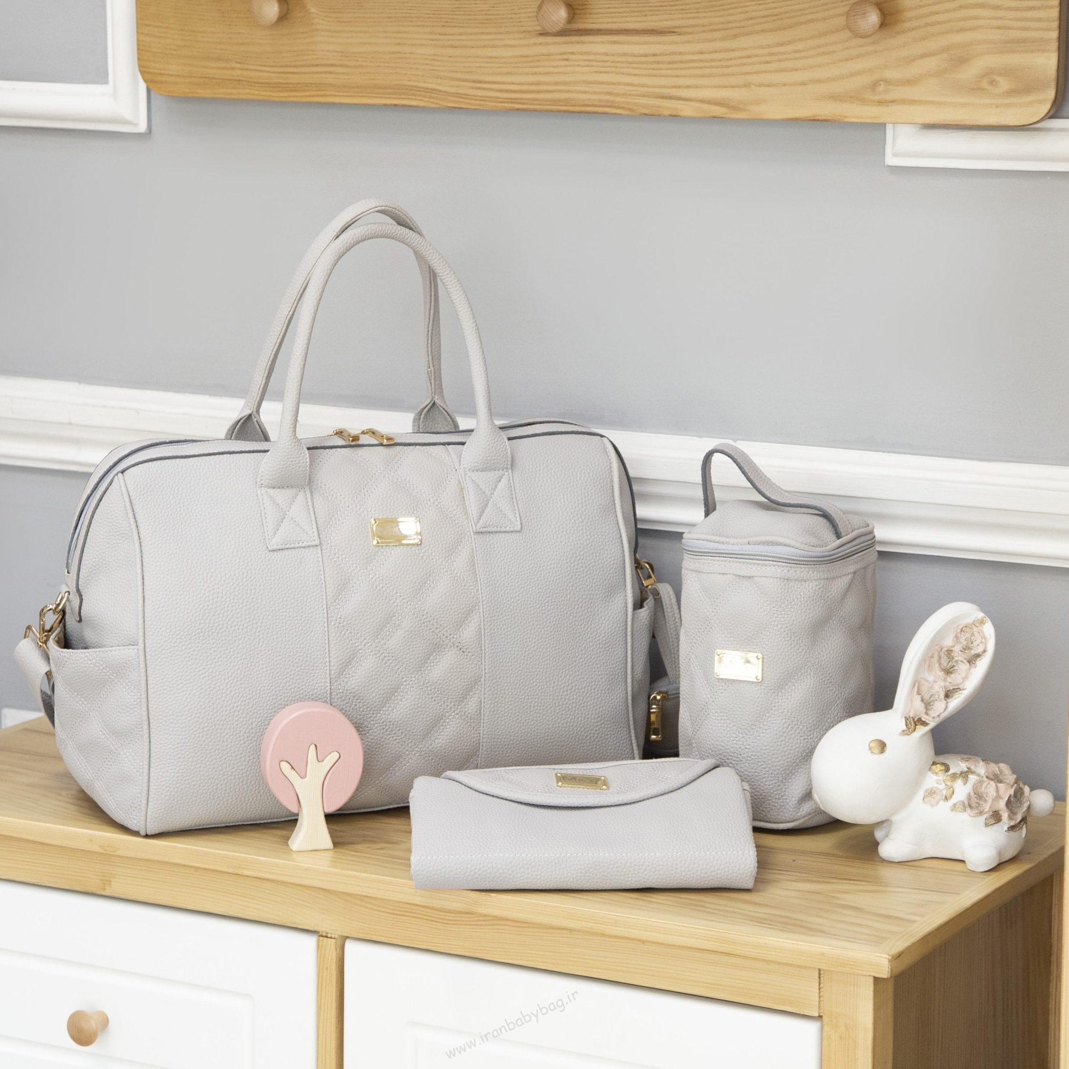 ساک دستی لوازم نوزاد چرم گایا ساک دستی لوازم نوزاد چرم