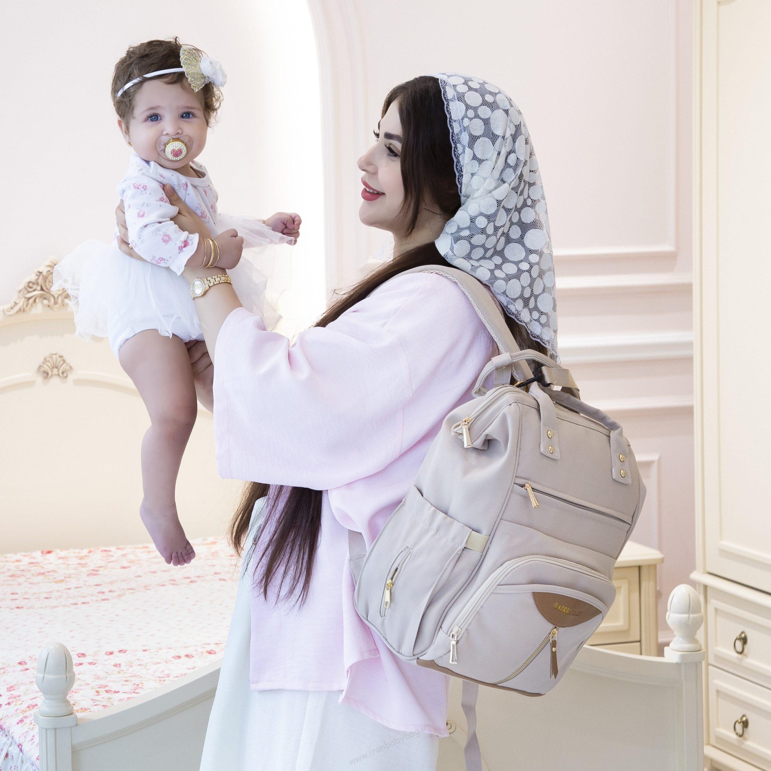 کوله پشتی لوازم نوزاد هیری بیبی کوله پشتی لوازم نوزاد وارداتی اصل هیری بیبی