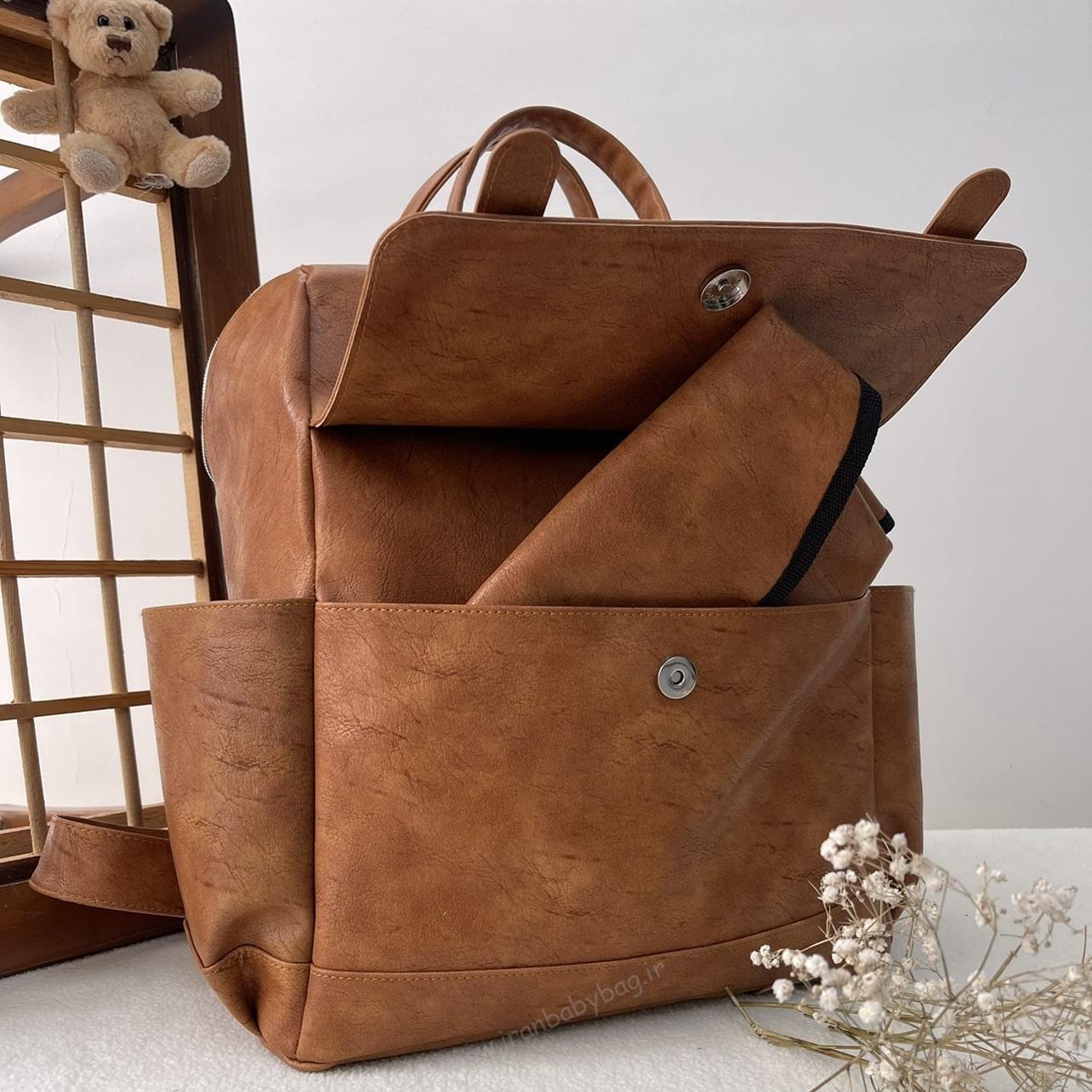 کیف وسایل نوزاد چرم M&Y کیف وسایل نوزاد چرم M&Y